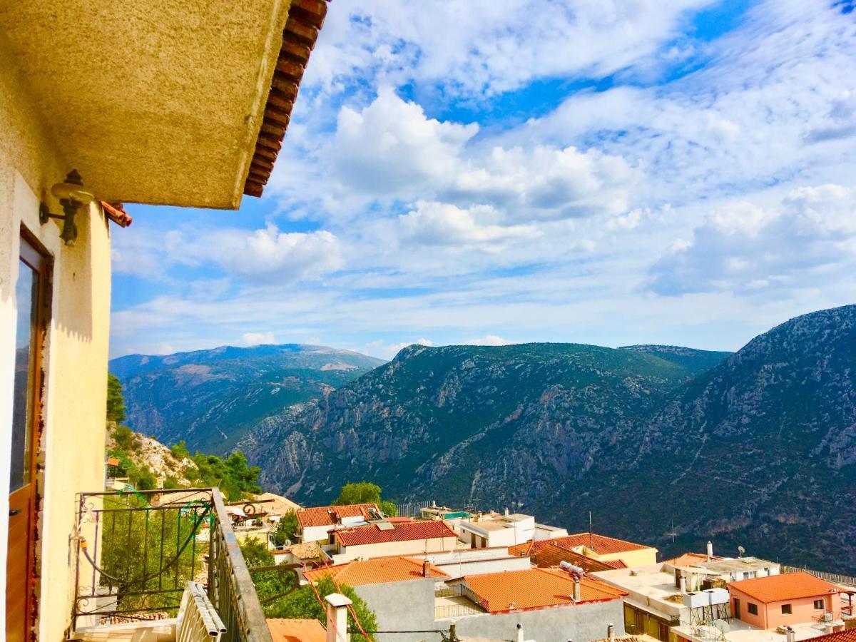 Delphi Celebrity V I P The Navel Of The Earth, Center-Delphi-Penthouse Galaxy&Sky Panoramic View, Harmony&Yogaアパートメント エクステリア 写真